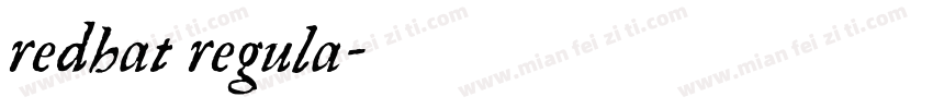redhat regula字体转换